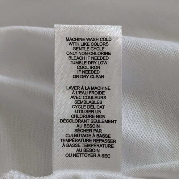 T Tahari Top Size 3X White Crochet Scalloped Lace Short Flutter Sleeves NWT Airy - Picture 12 of 14